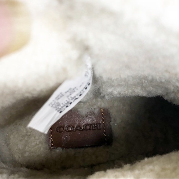 Coach gold metallic leather fringed boots - Picture 10 of 16